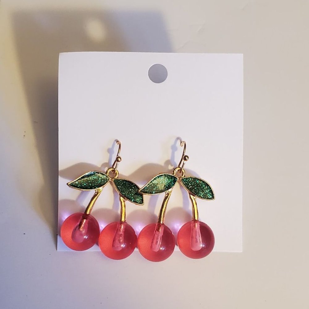 Adorable cherry earrings!